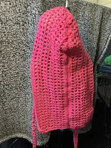 Pink Handmade Crochet Durag Wave Cap