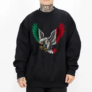 Eagles Chicano Clothing, Chicana Mexican Clothes, Eagles Oversized Graphic Tee Medium Heavy Sweatshirt Hoodie for Men & Women