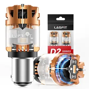 Lasfit D2 Series Amber 1157 CanBus-Ready LED Turn Signal Bulbs, LED Tail Bulbs for Automotive & Motorcycle Indicator Use, Led Tail Light