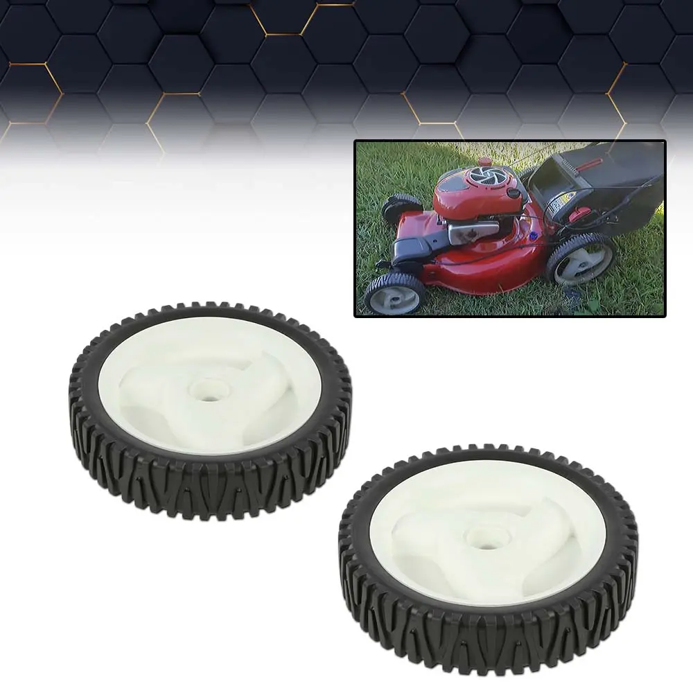CROSSDESIGN 100% Brand New Upgrade Set 2PCS Rubber Front Drive Wheels, Automotive Replacement Parts with Multiple Fits for Craftsman 194231X460, 401274X460 (Included Pair)