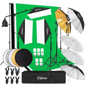 Photography Lighting Kit, Softbox Lighting Kit with Photo Backdrop for Product Photography, Portrait photography, Video Shooting Photography
