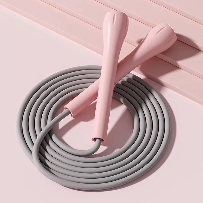Skipping Rope, 1 Count Lightweight Silicone Skipping Rope with Non-slip Handle, Fitness Equipment, Workout Equipment for Home Gym Outdoor Exercise