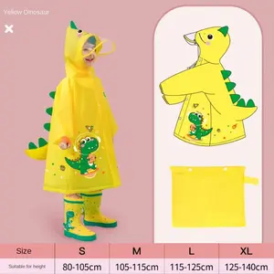 Rain Suit, Cartoon Design Raincoat for Boys & Girls, Ideal for Kindergarten & Elementary School Use, Comfortable Baby Poncho