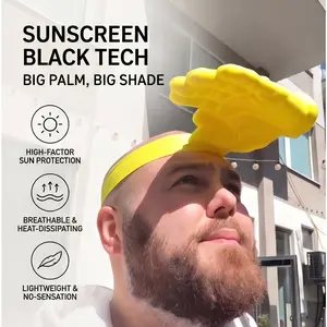 Funny Hand Palm Sun Hat | 2026 New Summer Novelty Sun Visor for Men | Unique 3D Printed Adjustable UV Protection Headwear | Humorous Outdoor Sports Shade Hairband | Compact Lightweight Cool SPF Gear Cap for Travel Vacation Party #summervibe