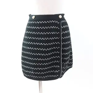 Pre-owned CHANEL Cotton Small Leather Goods P49277 Rayon Skirt