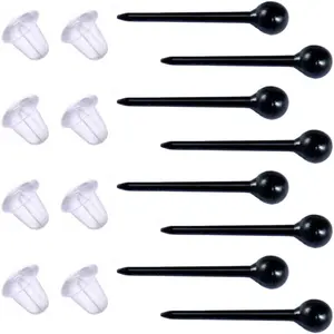 Black Plastic Earrings for ,300 Pairs Plastic Earring Pins and Earring Backs