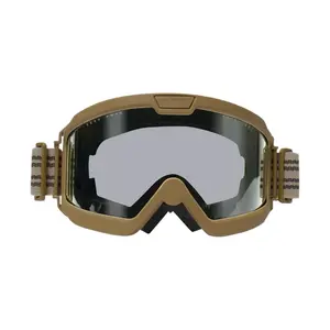 Rothco ANSI Ballistic OTG Goggle System - Polycarbonate Lens, Bulletproof, TPU Frame, Removable Anti-Fog & Anti-Scratch Lenses, Interchangeable Smoke, Clear, and Yellow Lenses, Cleaning Cloth, Goggle Cover, Carry Pouch