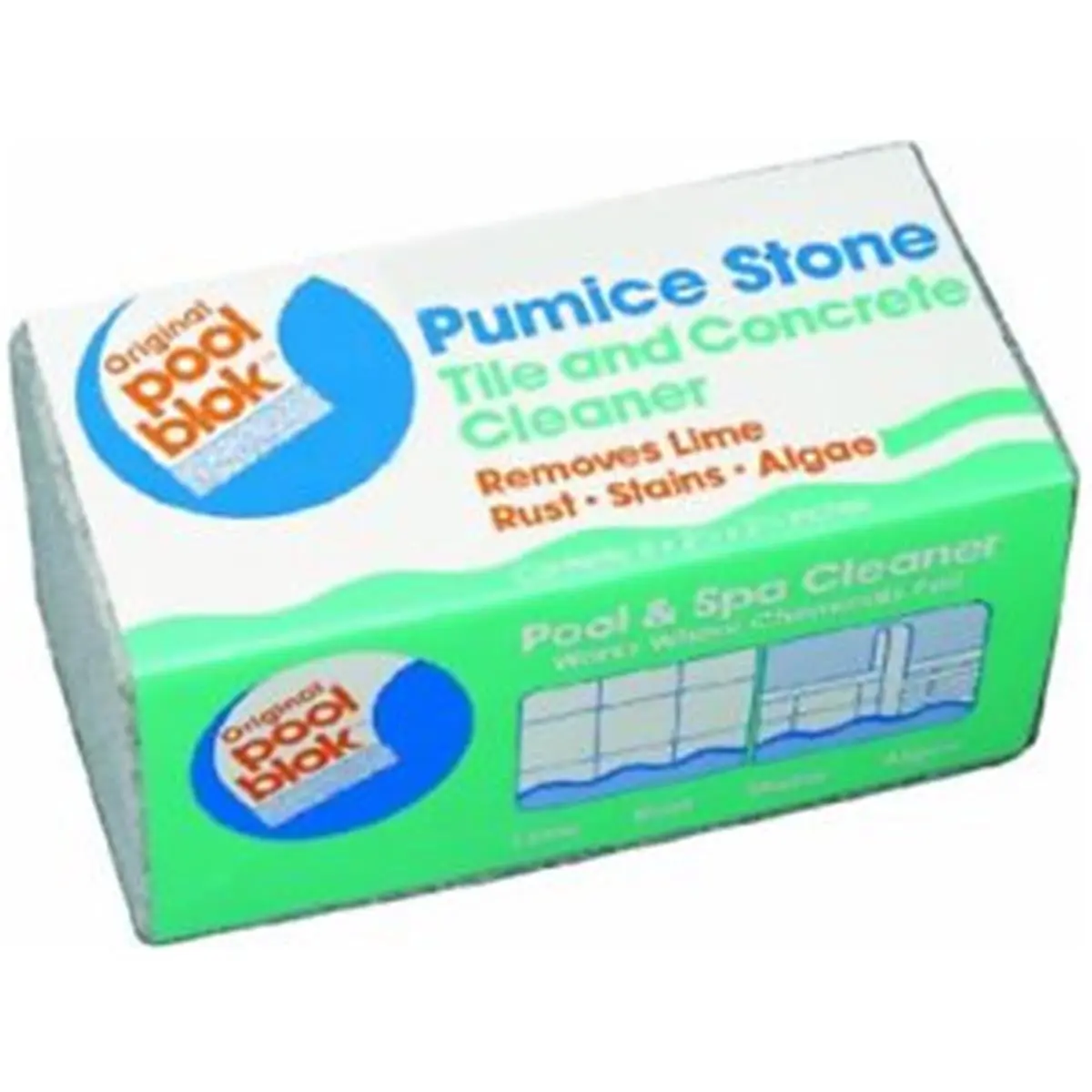 212 MAIN Heavy-Duty Pumice Stone Block (1.33 lbs, Block Form) for Outdoor Pool Areas, Stain Remover for Tile & Concrete for Pool Owners, Chemically Neutral, Erases Deposits, Reduces Labor, Safe for Child Use