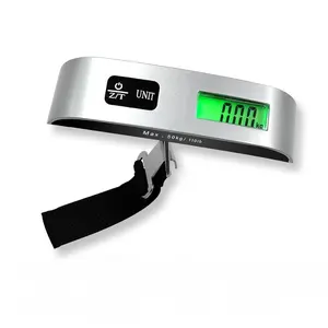 Luggage Scale for Travel Essentials Digital Suitcase Weight Scale with Hook Travel Accessories for Portable Hanging Baggage 110 Pounds Battery Included Disposable Water Proof Water Proof