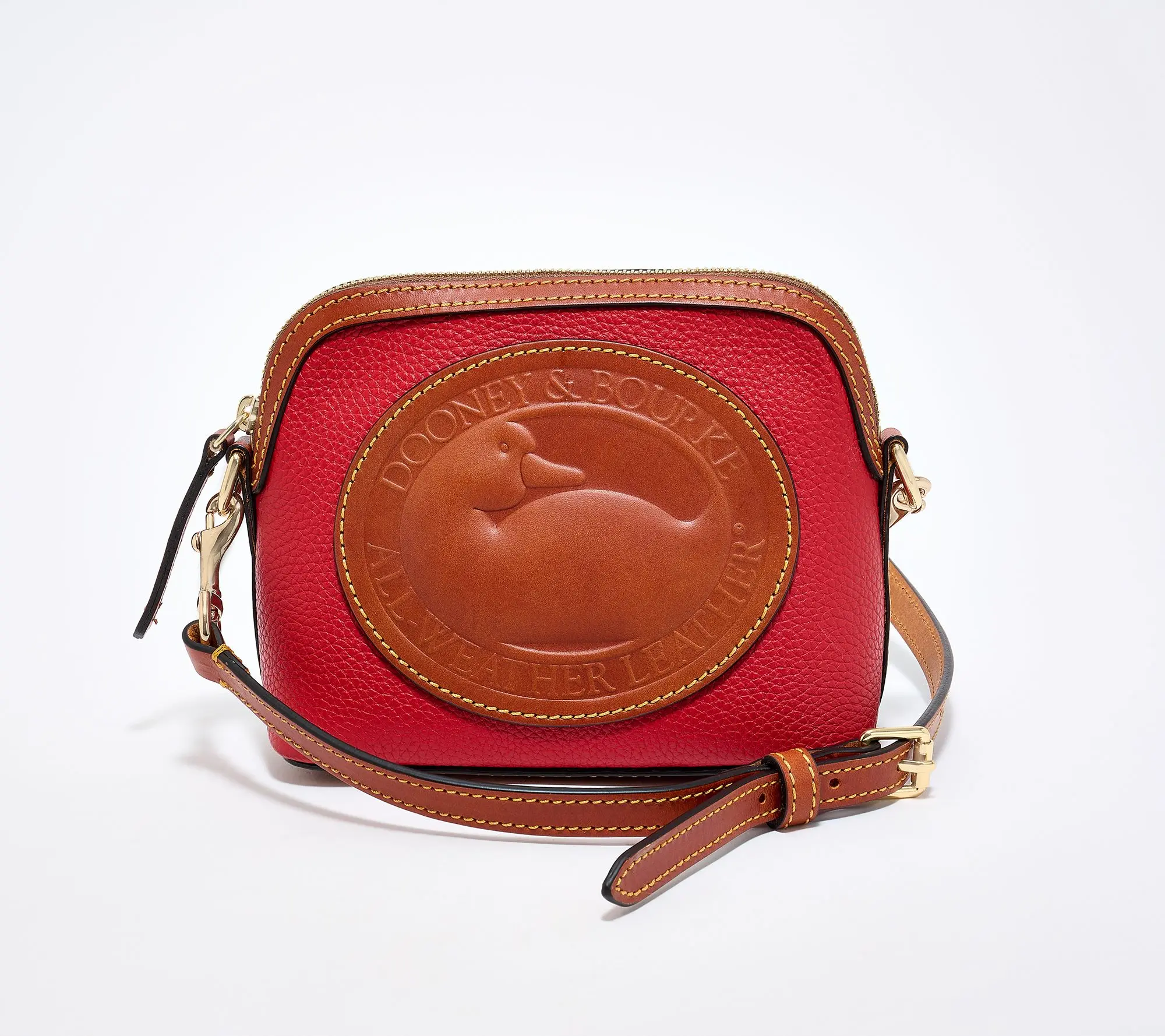 Dooney & Bourke Leather Heritage Mini Duck Domed Crossbody Dooney & Bourke Leather Heritage Mini Duck Domed Crossbody