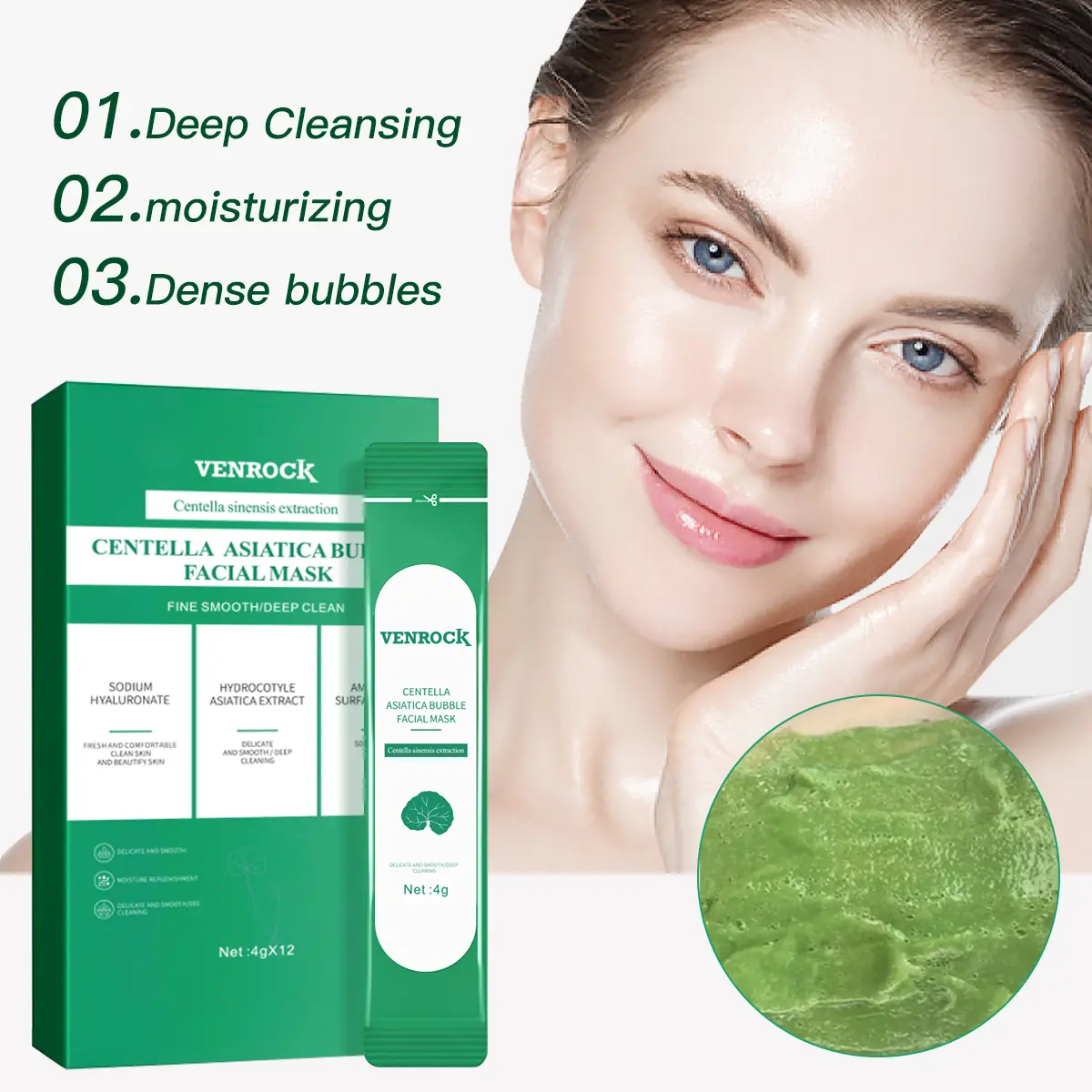 VENROCK CENTELLA ASIATICA BUBBLE FACIAL MASK