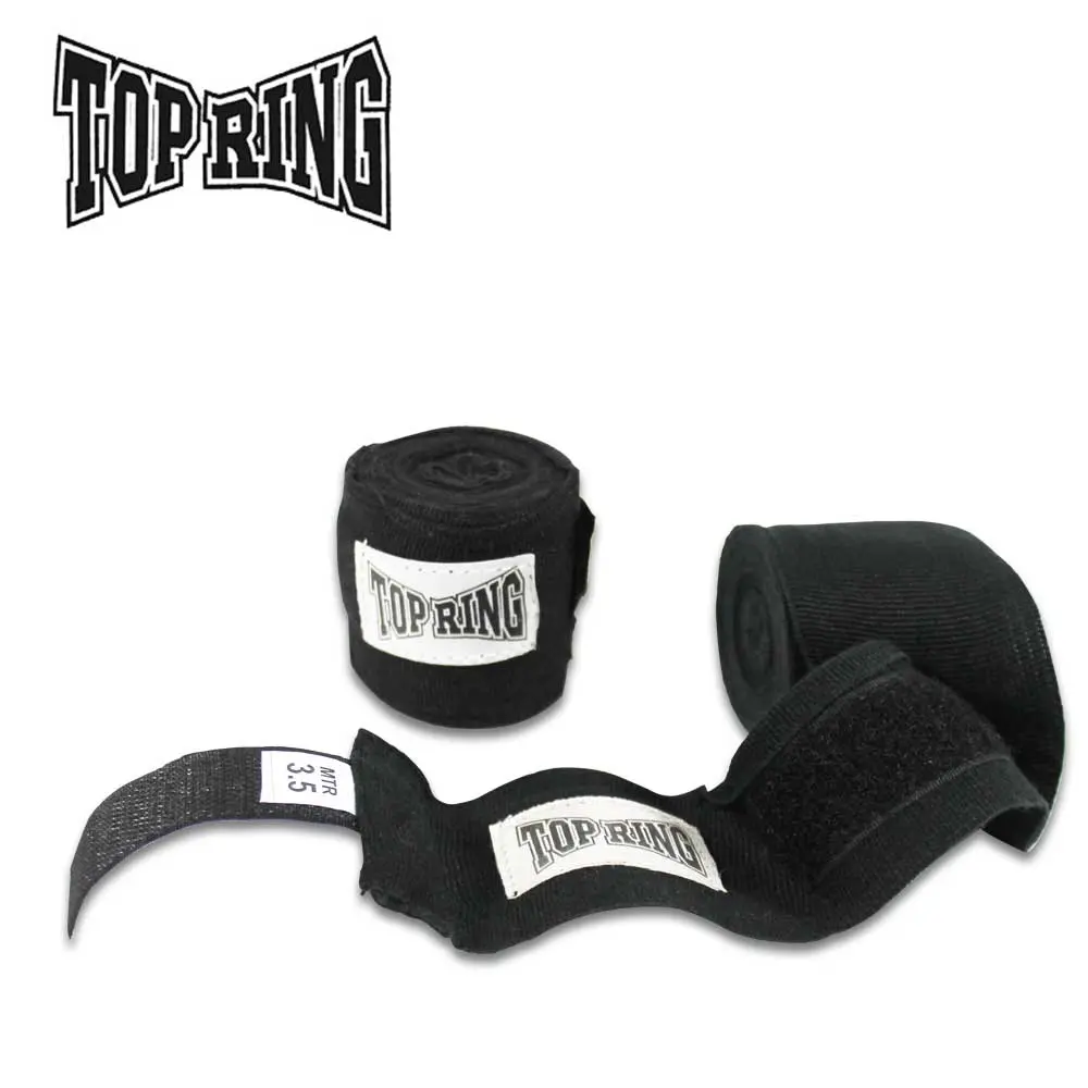 REX 398-BK Boxing Hand Wraps, 137"x2" Long Design, Customizable for Wrist Protection and Hand Protection, Training, Knuckle Protection