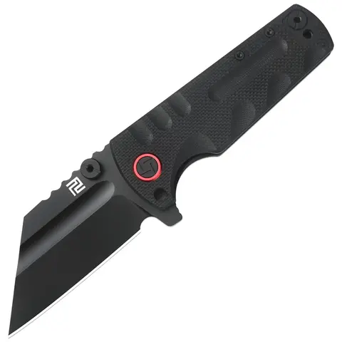 Artisan Cutlery Proponent Tactical Knife - D2 Stainless Steel Black PVD Blade, Black G10 Handle, Ceramic Pivot, Temp/Water Resistant, Portable Multipurpose Outdoor Camping Knife, Precision Camping Tool, Men's Gear, Christmas Gift, Tool Upgrade, Stainless,