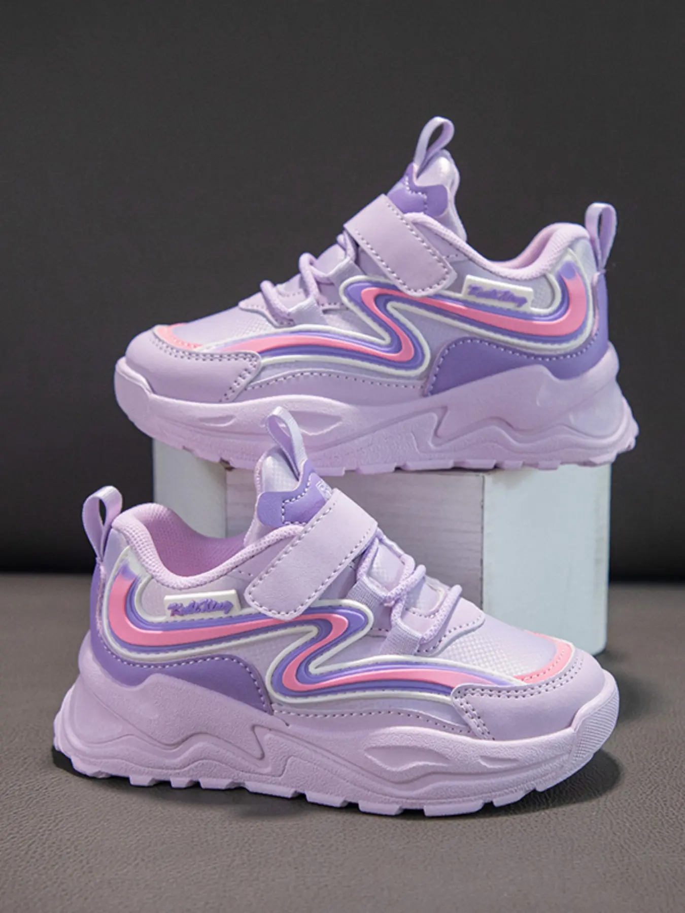 2026 New Trendy Girl Dad Shoes, Low Ankle Nonslip Thick Soled All Match Trainers, Breathable Mesh Velcro Closure, Dual Laces Design, Thick Anti-Slip Soft Sole, Casual Sport Sneakers