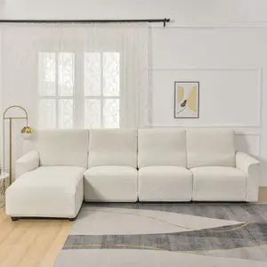 L-Shaped Leaf Pattern Sofa Cover Set, Includes Backrest Seat Armrests, Soft Comfortable Universal Fit, Stylish Bedroom Decor, Sofa Couch Covers