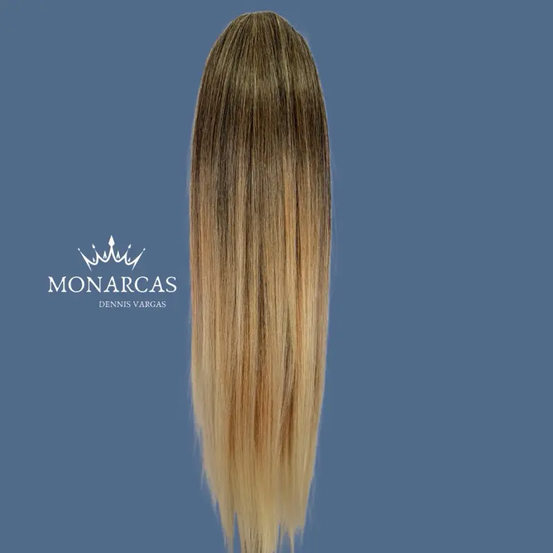 Straight 20” Full Blonde Mix Ponytail – Rubia Mix