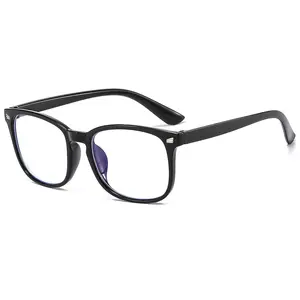 Plano Lenses, Blue Light Blocking Glasses, Retro Square Frames, Fashionable and Minimalist, High Quality, Comfortable and Clear, For Men and Women
