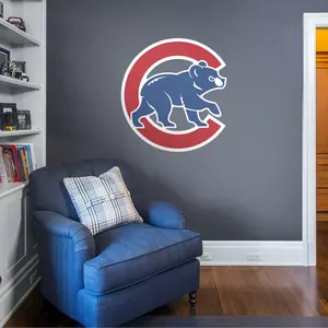 Chicago Cubs - RealBig Alternate Logo Collection - Official MLB - Reusable Vinyl Wall Decals