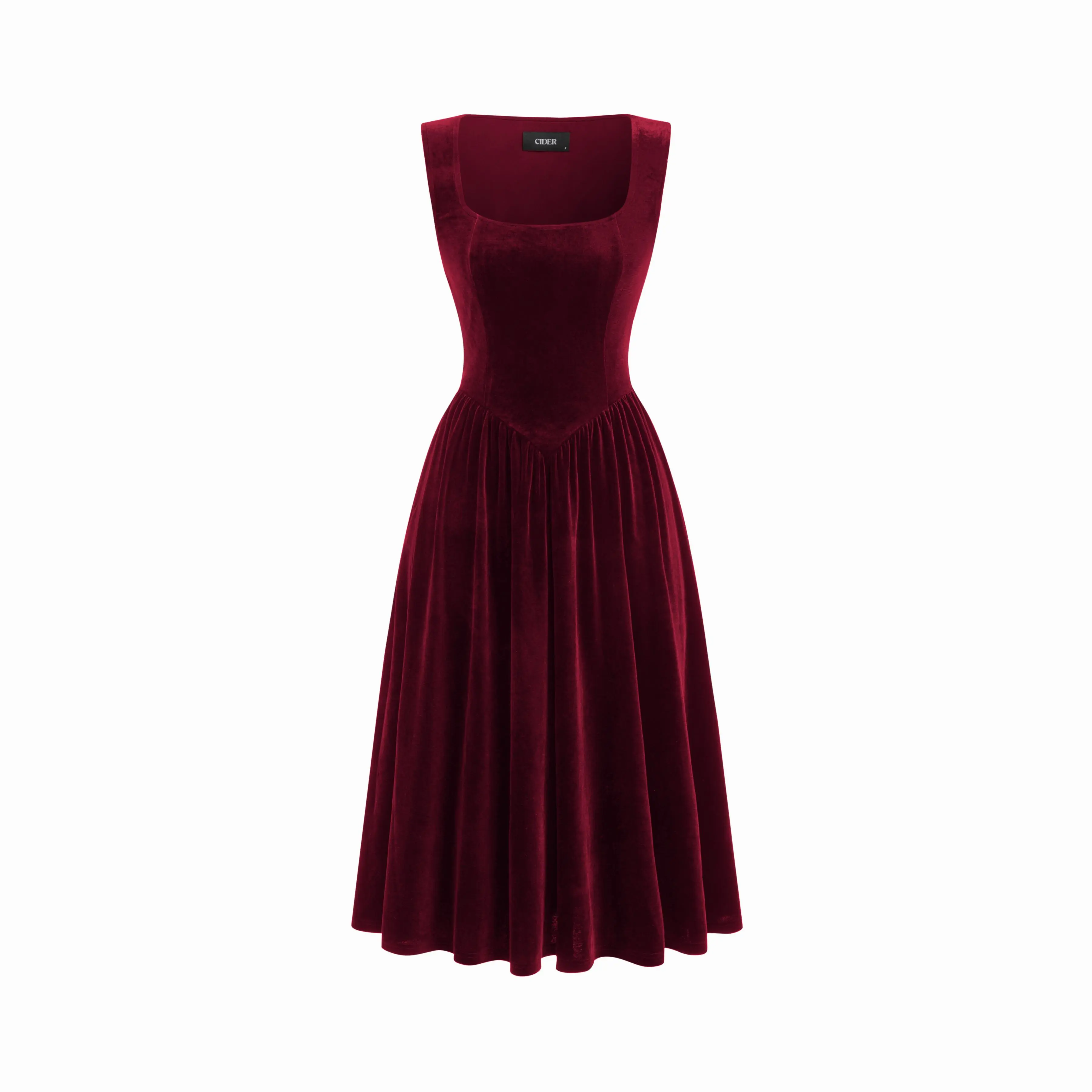 knee length dresses for ladies Nadine Velvet Mini Dress main image 0