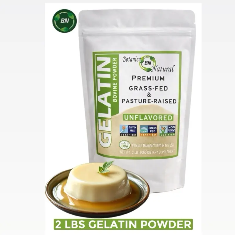 BN 2LBS GELATIN BOVINE POWDER GRASS-FED PASTURE-RAISED UNFLAVORED