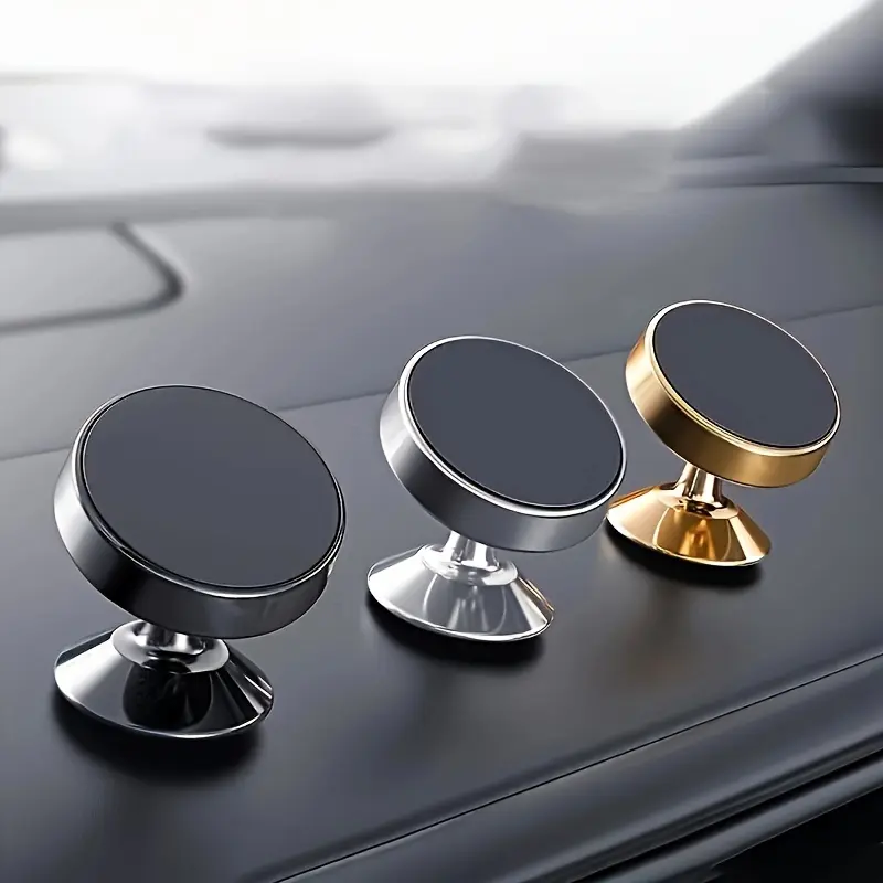 Universal super magnetic metal car phone holder Magnetic Phone Holder For Car with 360-degree rotating air outlet Magnetic mobile mount