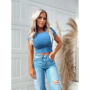 Classic Baby Tee (Dusty Blue)