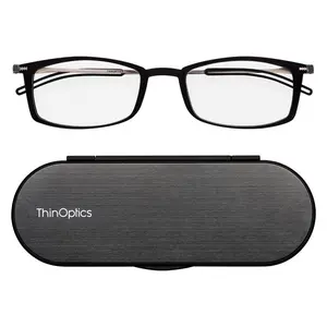 ThinOptics Brooklyn Rectangle Readers with Milano Case