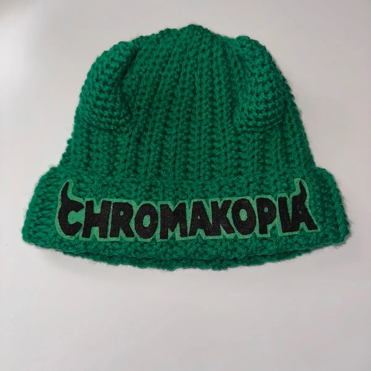 Green CROCHET Beanie Varients - With/Without horns