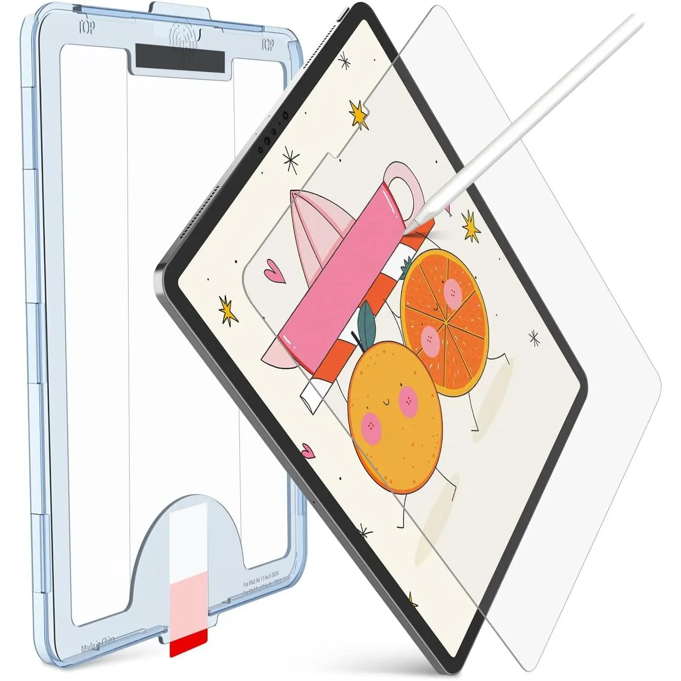 F-PCS02 Paperfeel Matte Tempered Glass Tablet Screen Protector for iPad Pro 11 in (2022&2021&2020&2018)/iPad Air 5th/4th (10.9 in, 2022/2020) - Ideal for Writing, with EZ Installation Kit, Offers Strong Protection, Aftermarket Tablet Screen Protectors