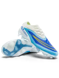 2026 New Fg Natural Grass Long Spike Soccer Shoes, Football Boots, Soccer Cleats, Unisex Flyknit Upper, Anti-Slip Transparent Studs, Breathable Professional Training Sports Shoes