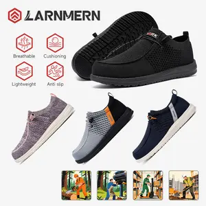 [New]Steel Toe Loafers Shoes Slip On Work Shoes With OSHA approval and ASTM certification Lightweight Comfortable Footwear women's shoes men's shoes Advanced Technology Sturdy Flexible Design Closed TikTokShopBlackFriday Casual Trainers Breathable