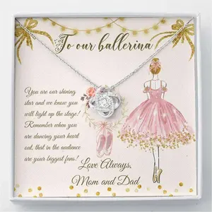 Beautiful Dancer Necklace Gift, Dance Recital Gift, Ballerina Gift, Friendship necklace, matching sets, BFF gifts, meaningful jewelry, best friend forever