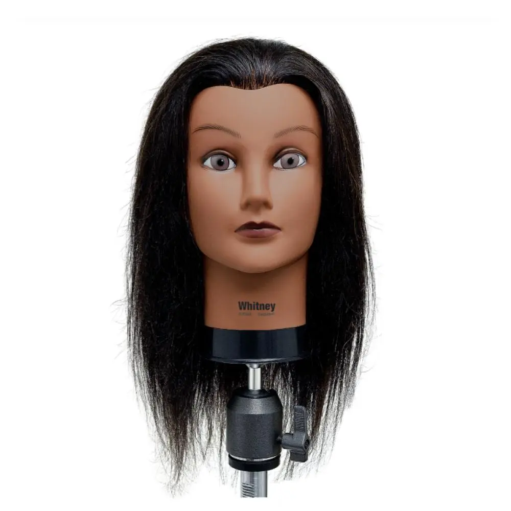 Synthetic Textured Celebrity Whitney-Style Manikin, Realistic Look Piece for Hair Styling Practice