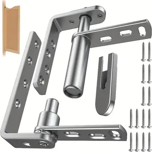 Heavy Duty Cafe Door Hinge, 304 Stainless Steel Thick Hinge, Automatic Closure, for Car Doors. Louvre Door. Flat Door Medium, Single Door 1pc
