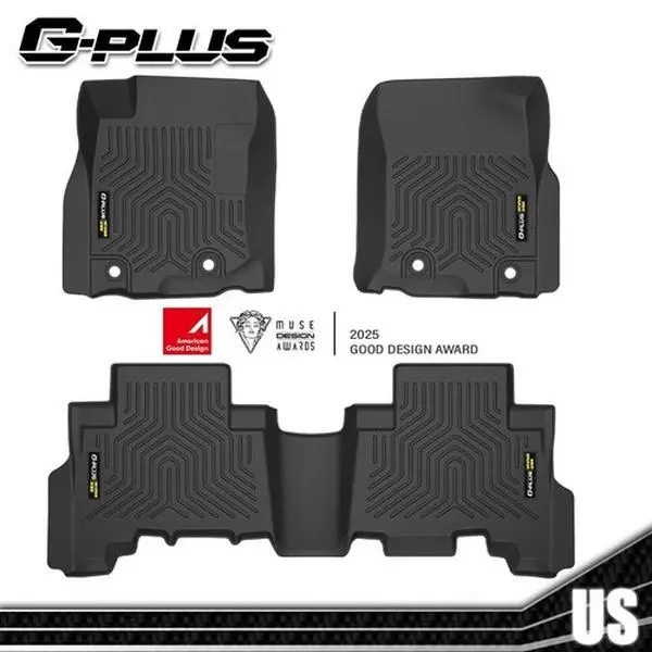3D TPE All-Weather Car Footwell Mats - Automotive Mats, Auto Interior Car Accessory, Weatherproof Precise Fit for 2014-23 Toyota 4Runner, Lexus GX460