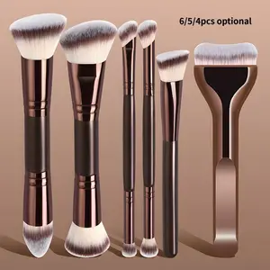 Double-Head Makeup Brush Set, Professional Multifunctional Foundation Brushes, Contouring Eyeshadow Blush Brushes, High-Quality Beauty Tools, Face Makeup Brushes, Synthetic Makeup Brushes