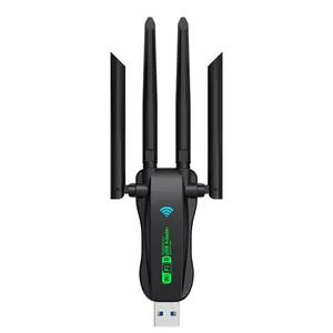 WiFi USB Adapter WiFi6 Bluetooth 5.4 Dual Band 2.4G+5.8Ghz 4 Antenna Dongle USB Wireless Card Receiver for PC/Laptop