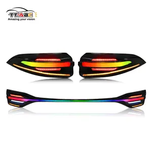 TT-ABC RGB Tail Lights for 2020-2024 Toyota Corolla Start Up Animation DRL Sequential Indicator Rear Lamp Assembly with Warranty