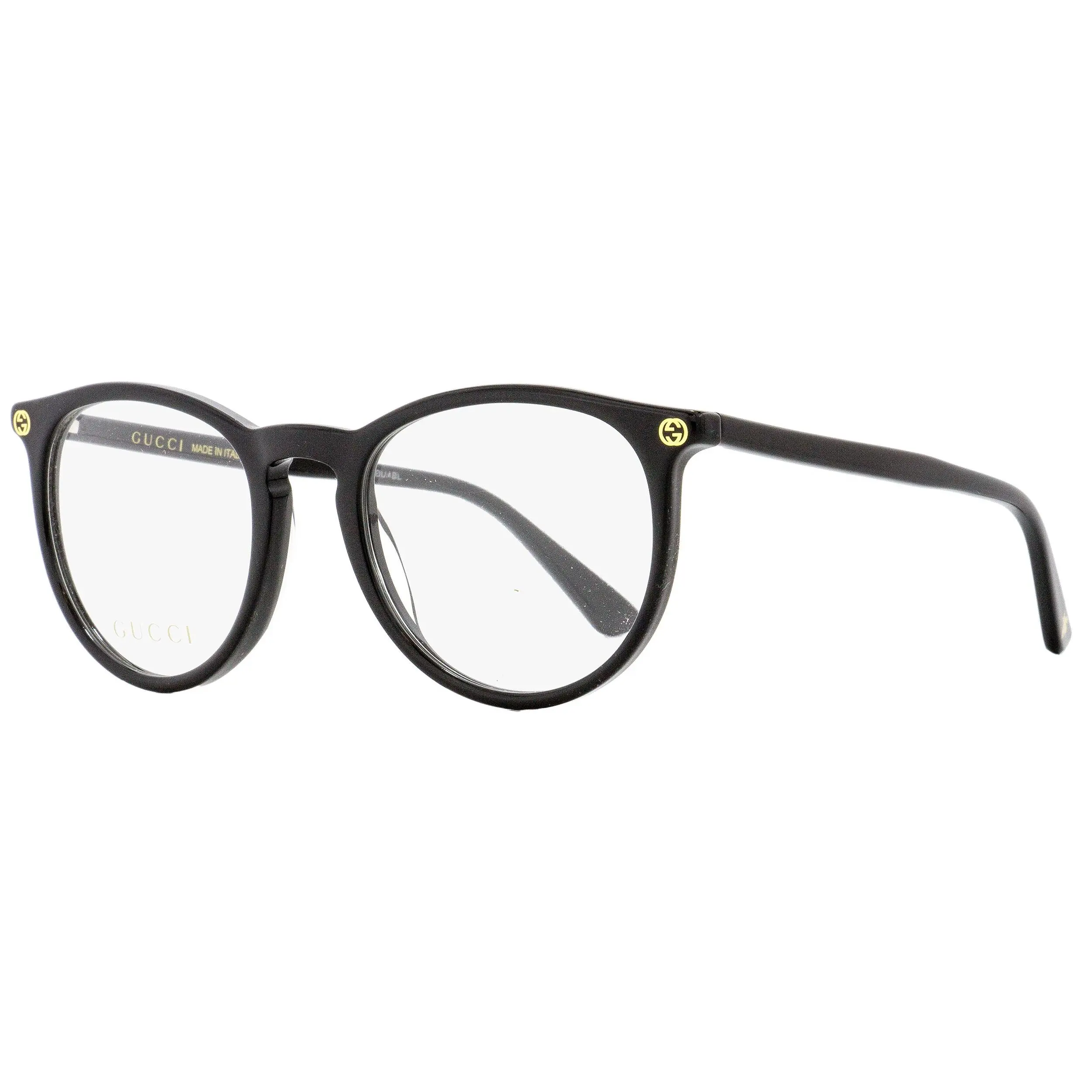 Gucci Stylish Oval Frame Eyeglasses - GG0027O 001 Black, 50mm Eyewear, 0027, Stylish Eyeglass, Feminine, Acetate, Demo Lens, Women, Classic Fashion Glasses