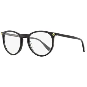 Gucci Oval Eyeglasses GG0027O 001 Black 50mm 0027