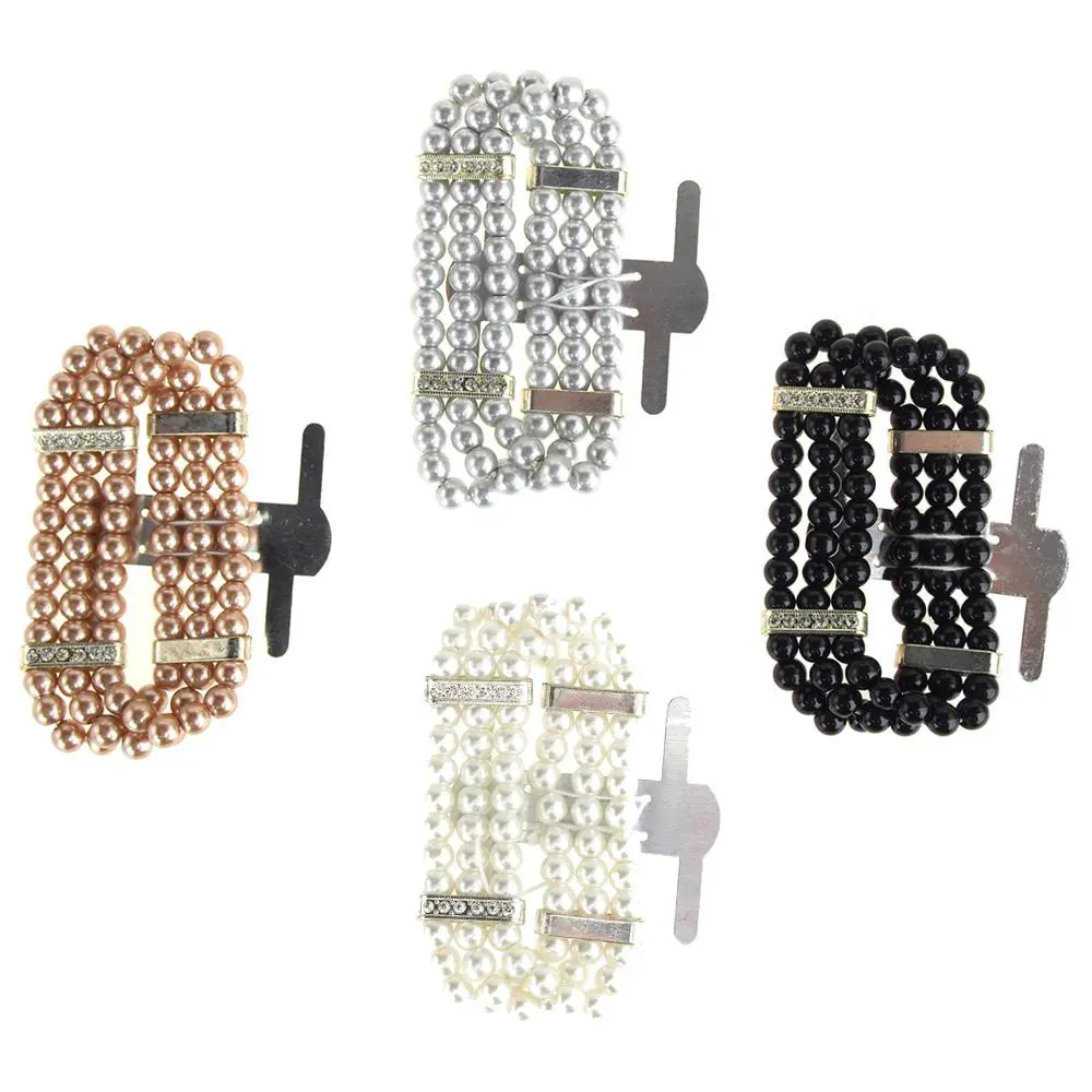 Corsage Wristlet with Pearl Band, 3/4-Inch