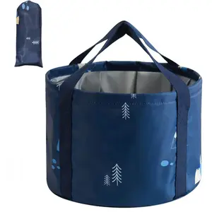 Collapsible Foot Soaking Bucket - Portable Spa Basin for Home Pedicure, Camping & Fishing