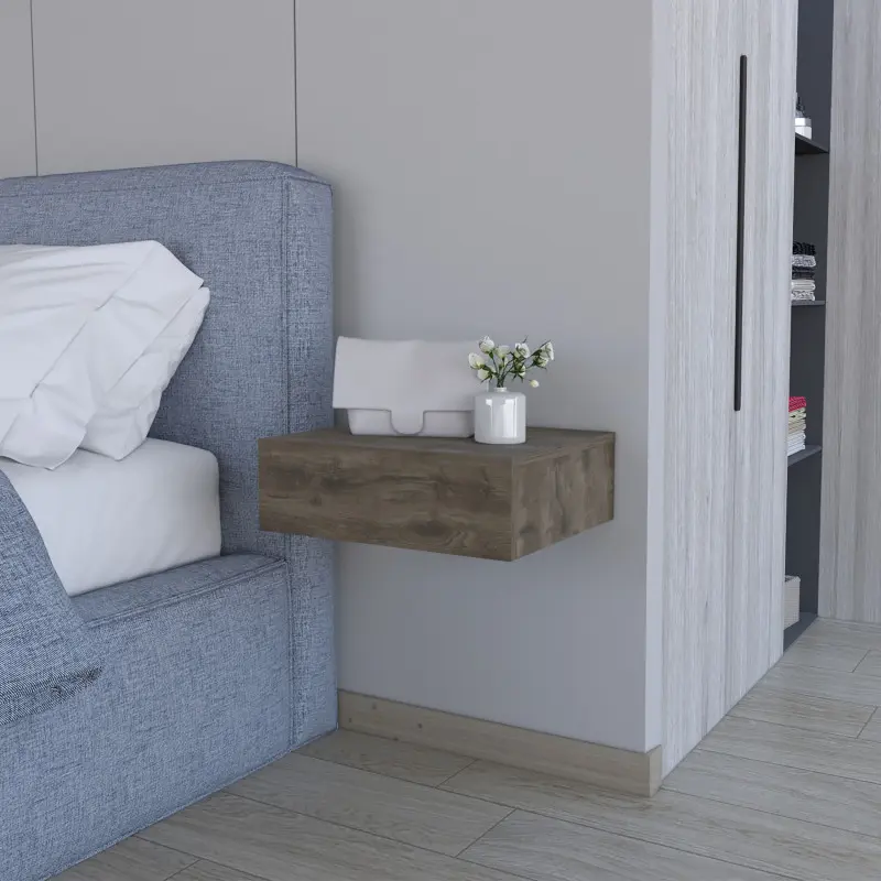 Vienna Floating Nightstand Sleek Wall-Mounted Design with Spacious Drawer Storage