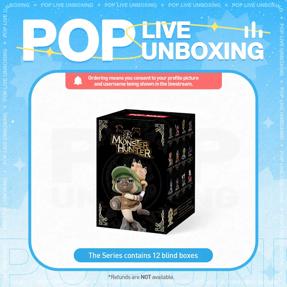 [POP NOW] POP MART Monster Hunter Palico Series Figures Blind Box