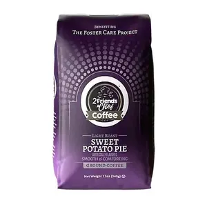 2 Friends & A Chef Coffee Sweet Potato Pie - Light Roast Drip Grind 12oz Arabica Beans Comforting & Indulgent Coffee Blend