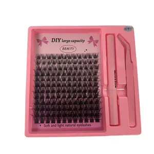 DIY Segmented Cluster False Eyelashes 144 Clusters Mixed 3PCS Set Large Capacity Stage Makeup Lash Extensions
