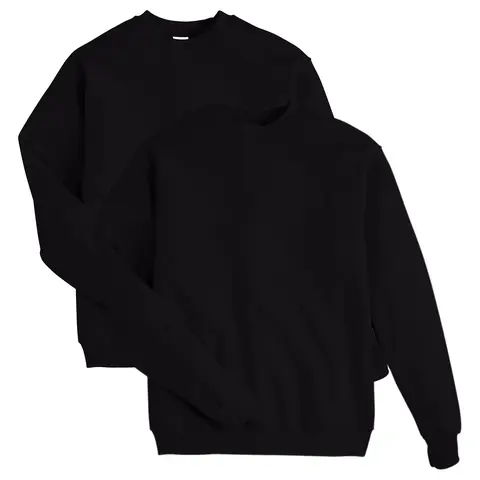 Hanes Ecosmart Men's Fleece Sweatshirt Value 2-pack Big & Tall Sizes Crewneck Underwear Multi Pack Comfortable Fit Soft Stretch Fabric Breathable Amz9