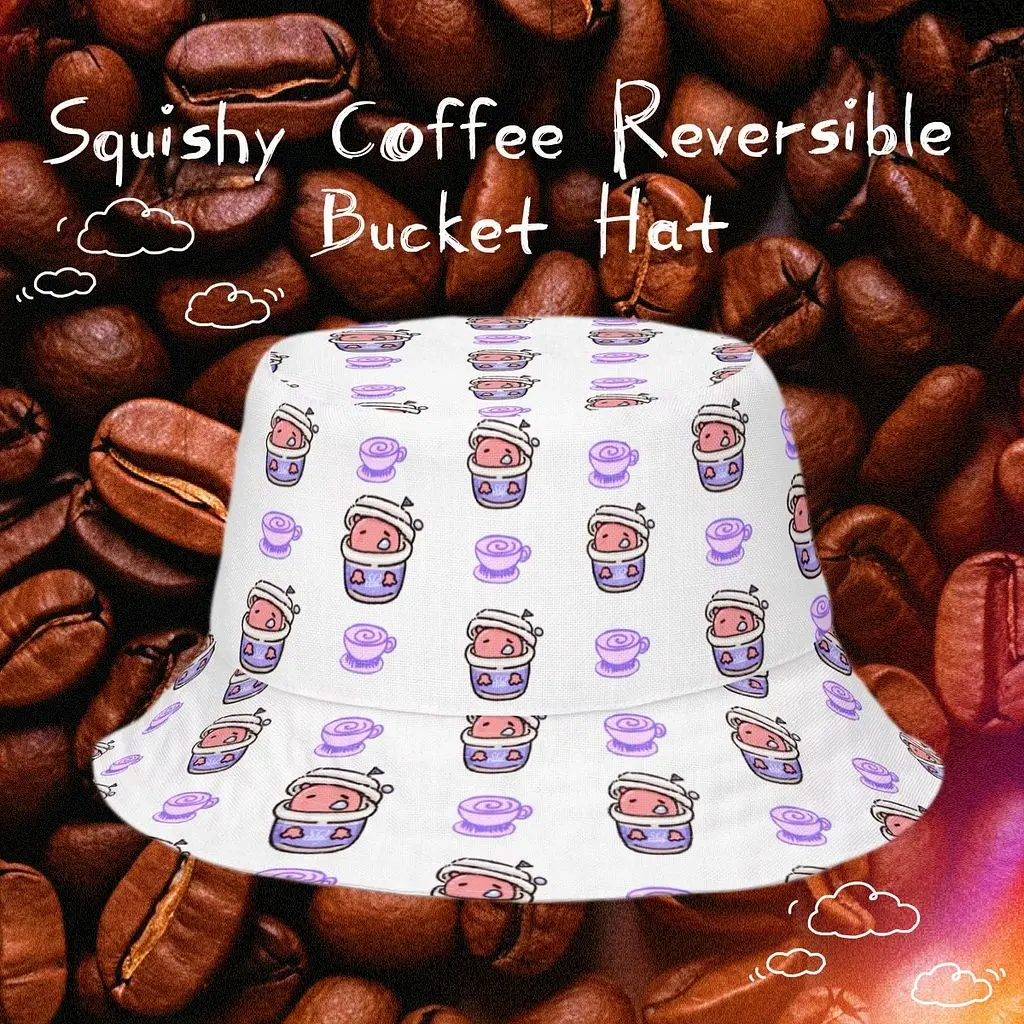 Squishy Coffee Reversible Bucket Hat