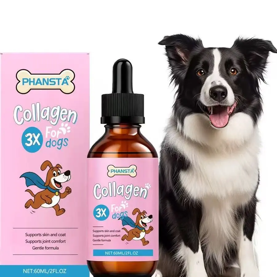 Phansta Pet Dog Drops, Gentle Hair and Skin Care, Canine Nutritional Supplement, Ideal Companion for Main Food, Enhances Coat Health Naturally, Daily Canine Wellness