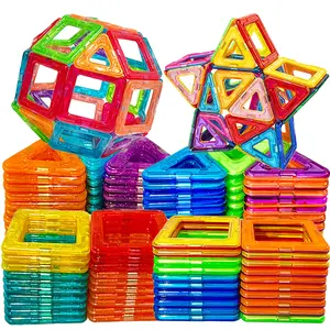 Large magnetic building block toy set, suitable for children - STEM building toys, durable ABS material, bright colors, ideal learning gift for boys and girls, suitable for Halloween, Christmas, festival gifts, birthday gifts